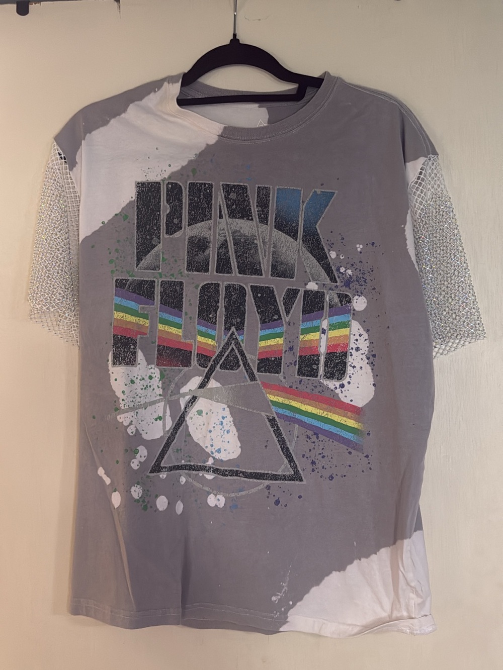 Pink Floyd Kids Tee - Gray with Rainbow Prism Graphic